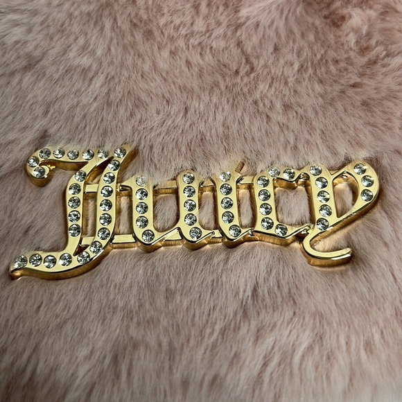 Juicy Couture Dusty Blush Fluffy Mini Tote Bag Purse - Picture 11 of 11